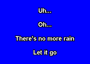 Uh...
Oh...

There's no more rain

Let it go
