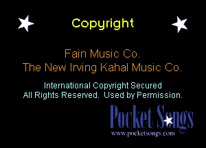 Copyright g1

Faun MUSIC C0.