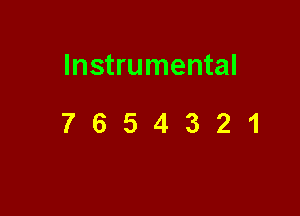 Instrumental

7654321