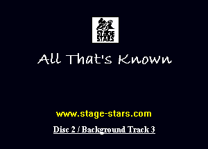 1

ALL That's Kwoww

mm.stagc-stats.com
Dist 2 IBar und Track 3