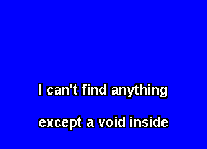 I can't find anything

except a void inside