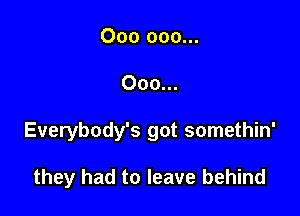 000 000...

000...

Everybody's got somethin'

they had to leave behind