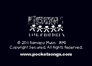 G) 20 Ramapo Mus'c 8M1
Copyr-QM Secured, All Right) Resarved.

www.pocketsongmcom