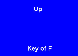 Key of F