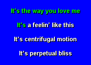We. the way you love me

lPs a feeliN like this

lPs centrifugal motion

IVs perpetual bliss