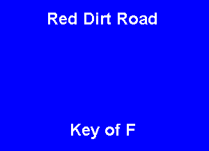 Red Dirt Road