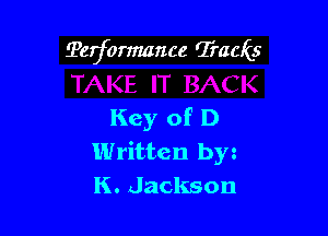 ?etfomzance 9571065

Key of D
Written by
K. Jackson