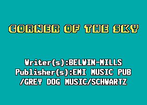 GGIBIIJEIB Ell? EIIIE BIKE?

Hriter(s)zBELHIH-HILLS
Publisher(s)zEHI HUSIC PUB
IGREV DOG HUSICISCHHARTZ