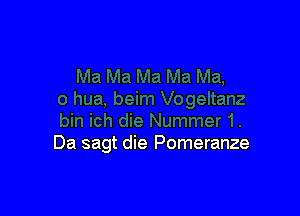 Da sagt die Pomeranze