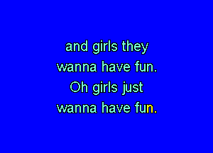 and girls they
wanna have fun.

Oh girls just
wanna have fun.