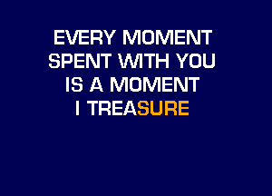 EVERYRMMWENT
SPENT WITH YOU
IS A MOMENT

l TREASURE