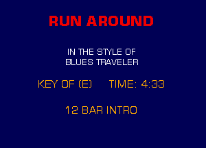 IN THE STYLE OF
BLUES TRAVELER

KEY OF (E) TIME 4133

12 BAR INTRO