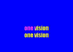 ONE vision
OHB uisiun
