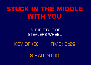 IN THE STYLE OF
STEALERS WHEEL

KEY OF EDI TIME 329

8 BAR INTRO