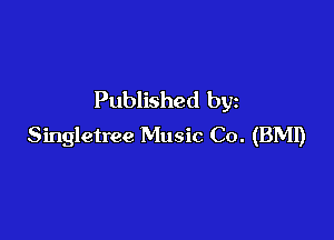 Published by

Singletree Music Co. (BMI)