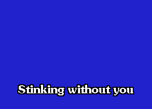 everything's stinking

Stinking without you