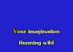 Your imagination

Running wild