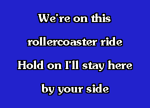 We're on Ibis
rollercoaster ride

Hold on I'll stay here

by your side