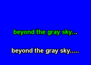 beyond the gray sky...

beyond the gray sky .....