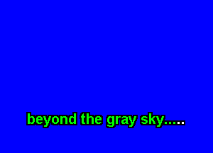 beyond the gray sky .....