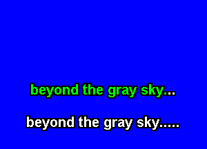 beyond the gray sky...

beyond the gray sky .....