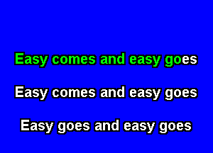 Easy comes and easy goes

Easy comes and easy goes

Easy goes and easy goes
