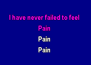 Pain
Pain