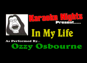 EI IFT'W

kWhn
Ozzy Osbourne