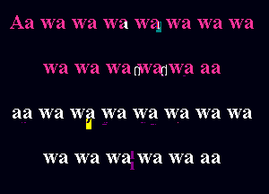 aa XV?! XV? wa XV?! W21 W21 XV?!

Wit W3 W3 wa W'a aa