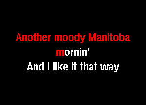 Another moody Manitoba

mornin'
And I like it that way