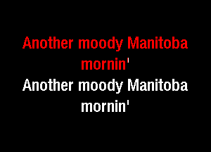 Another moody Manitoba
mornin'

Another moody Manitoba
mornin'