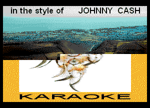 in the style of JOHNNY CASH