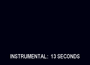 lNSTRUMENTALi 13 SECONDS