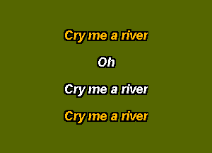 Cry me a river

on

Cry me a river

Cry me a river