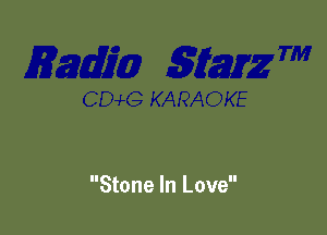 Stone In Love