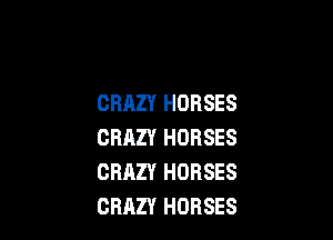 CRAZY HORSES

CRAZY HORSES
CRAZY HORSES
CRAZY HORSES