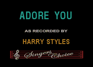 ADOBE YOU

ASR'EOORDEDB'Y

HARRY STYLES