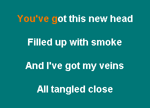 You've got this new head

Filled up with smoke

And I've got my veins

All tangled close