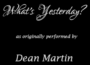 Dean Martin