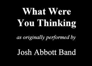 Josh Abbott Band