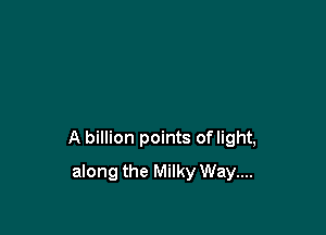 A billion points oflight,

along the Milky Way....