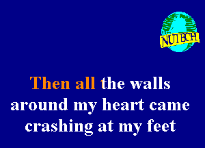 Nu

3.
.3
f9
. 2

Then all the walls
around my heart came
crashing at my feet