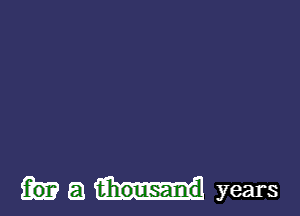 a years