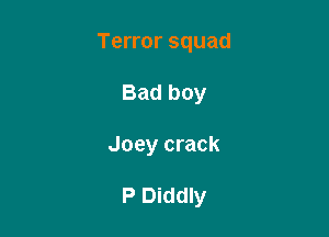 Terror squad

Bad boy
Joey crack

P Diddly