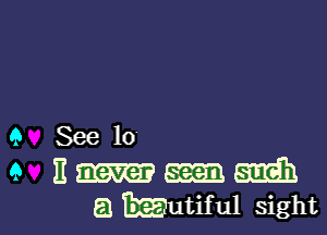 9 See 10
9 E m
E.) EEutiful sight