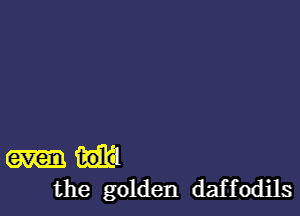 the golden daffodils