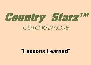 (63mm? gtaizm

CEMG KARAOKE

Lessons Learned