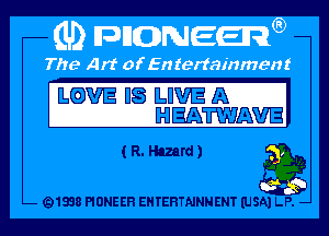 ILQJWIE H8 ILEWIE (A
HIEAWQWIE

(R. Hazard)

Q1838 PIONEER EHTEHTNNNENT (USA) LP. -