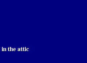 in the attic