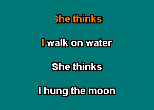 she thinks

lwalk on water

She thinks

I hung the moon